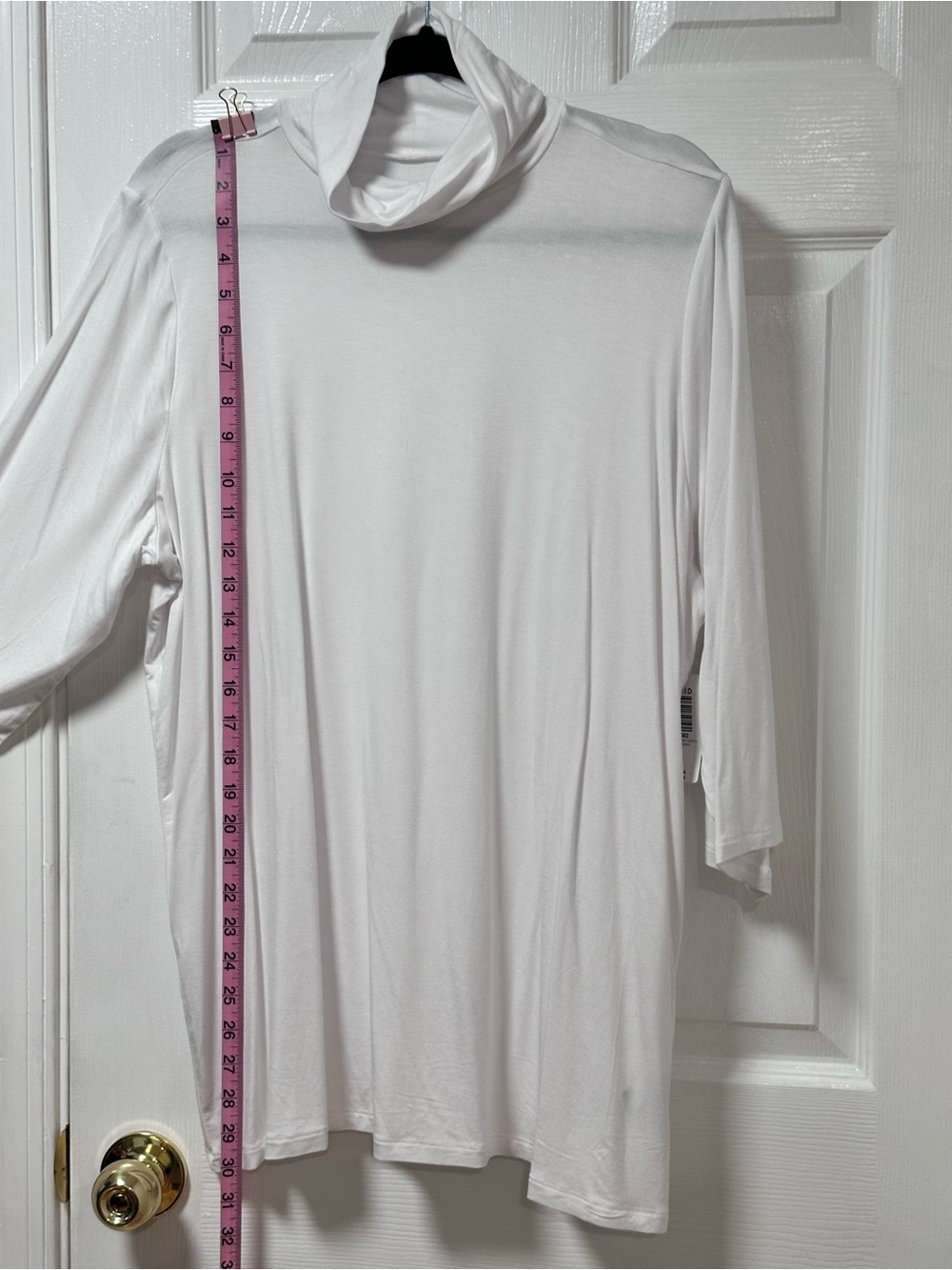 torrid White Draped Turtleneck Tunic